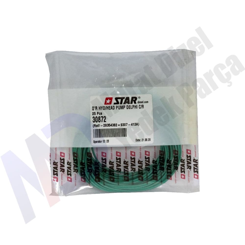 STAR — ST-30872 — O-Ring Delphi C/R 28354382 - 9307-413A - CLİO MEGANE ROTOR LASTİĞİ 25 Lİ PAKET