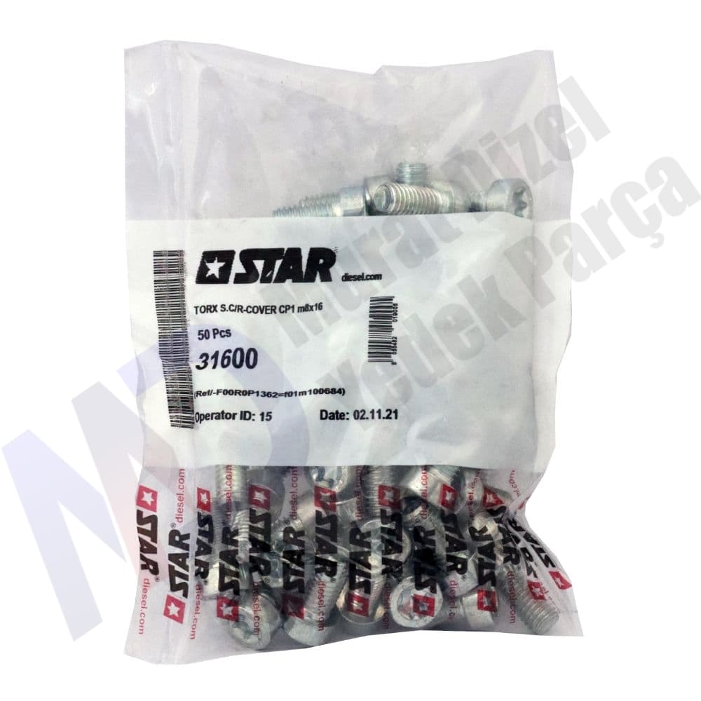 STAR — ST-31600 — Common Rail Vida 8 x 16 F00R0P1362 - F01M100684  50 Lİ PAKET