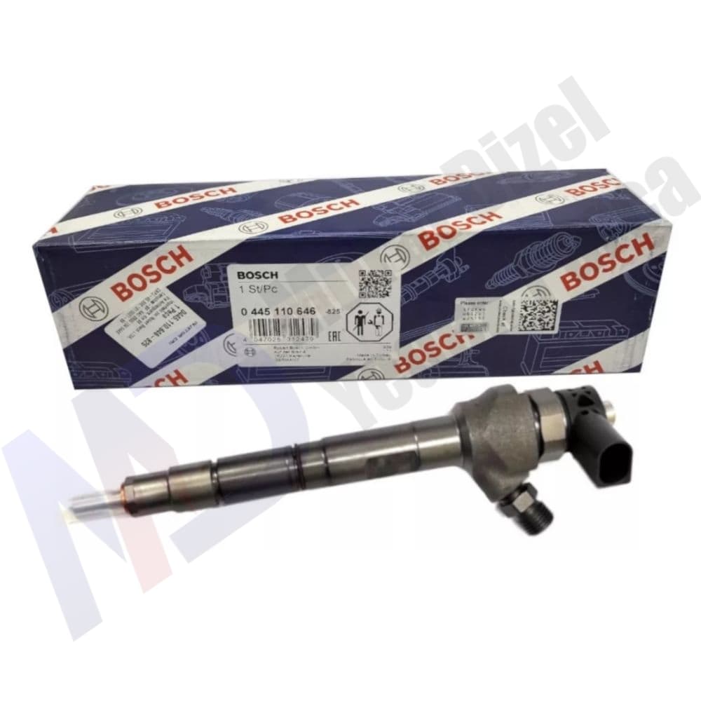 BOSCH — 0445110646 — Komple Enjektör CR 162 P 2160 (Valf: T528) VW Golf 6 Passat B7 A3 A4 A6 Q3 Q5 2.0 TDI
