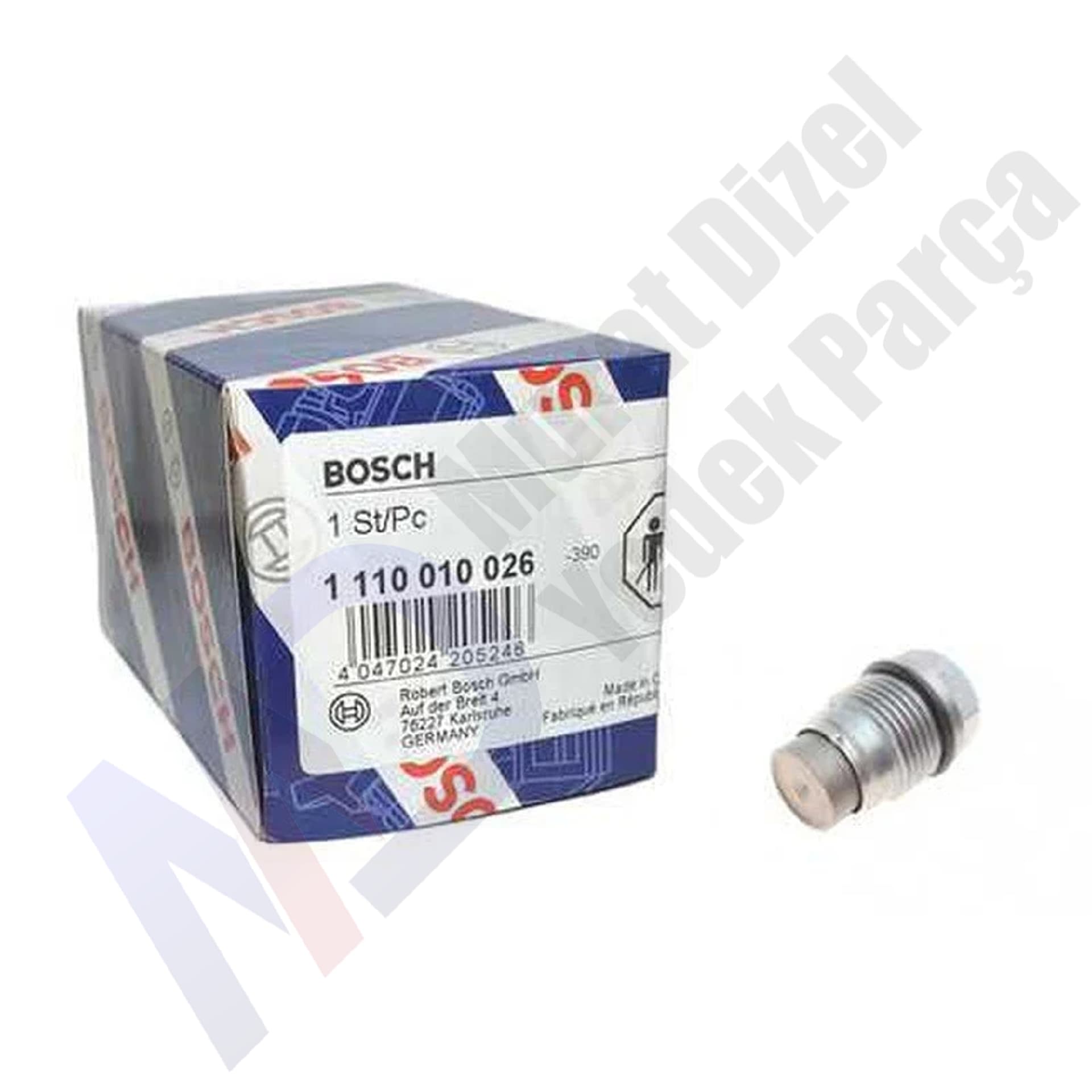 BOSCH — 1110010026 — BASINÇ SINIRLAMA VALFİ PLV4-18 FİORİNO 1.3 MULTİJET 06.2010 - ; GRANDE PUNTO 1.3 MULTİJET 09.2008 - 12.2011; PUNTO 1.3 MULTİJET 01.2012 - ; DOBLO CARG