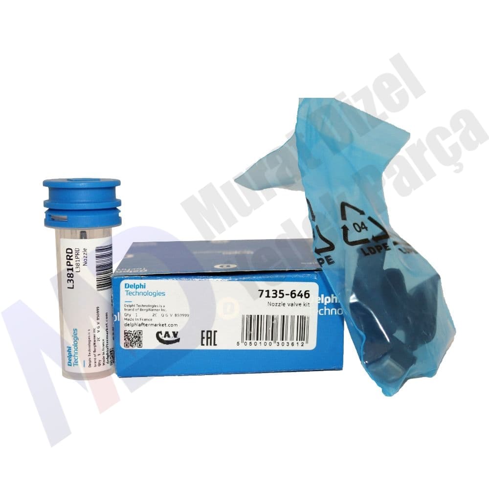 DELPHI — 7135-646 — MEME VALF KITI L381PRD ( L153PBD - L291PRD ) + 621C ( 28538389 - 28239294 - 28440421 )